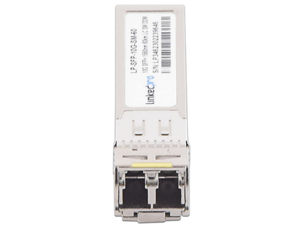 Transceptor SFP+ LinkedPro (Mini-Gbic), Monomodo, 10 Gbps de velocidad, 1310 nm, LC Dúplex, hasta 60 km de distancia.