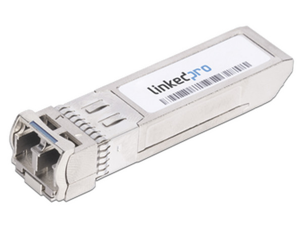 Transceptor Linkedpro LP-SFP-10G-SM-80 para fibra Monomodo, SFP+, 10 Gbps, Conectores LC, Dúplex, Hasta 80 km.