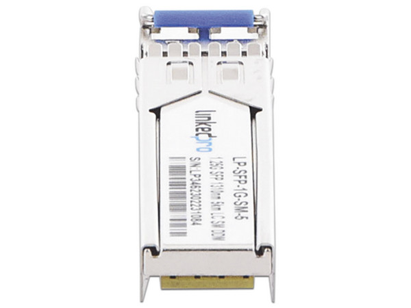 Transceptor SFP LinkedPro, para fibra Monomodo, 1.25 Gbps de velocidad, Conectores LC Dúplex, Hasta 5 km de Distancia.