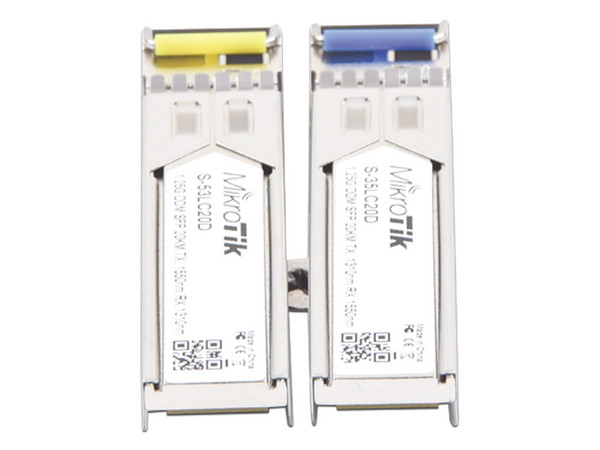 Transceptores MiniGbic SFP LC WDM para Fibra Mono Modo Hasta 20 Kms.