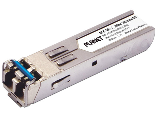 Módulo Transceptor mini-Gbic SFP+ Planet MTB-TSR, para fibra Multi Modo, hasta 300m.