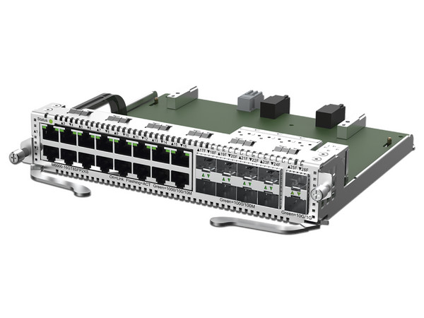Tarjeta de Red Ruijie cM6000-16GT8SFP2XS con 16 puertos RJ45 1Gb, 8 puertos SFP 1Gb y 2 puertos SFP+ 10Gb para Chasis RG-NBS6002.