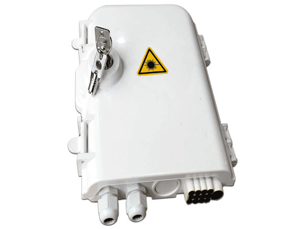Caja de Distribución SBE TECH, para FTTX 2 x 8, IP65.