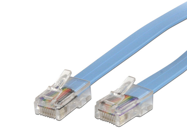 Cable Rollover de Consola, Ethernet RJ45 M-M, 1.8m.