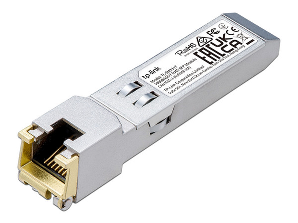 Transceptor mini-GBIC TP-Link SFP, Hasta 100 metros, Conector RJ45.