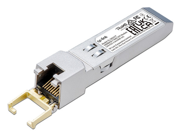 Transceptor mini-GBIC TP-Link SFP, Hasta 100 metros, Conector RJ45.