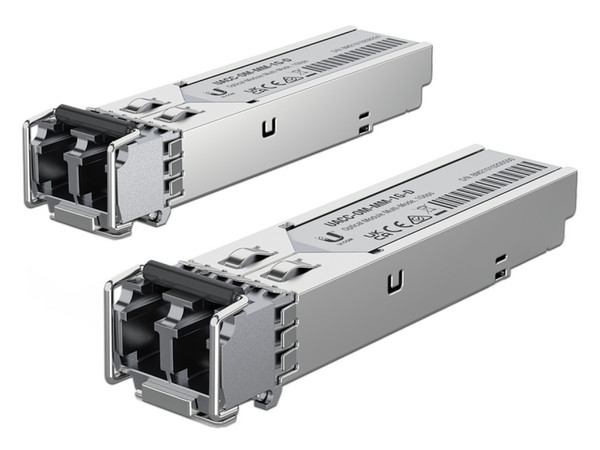 Módulo Transceptor SFP Ubiquiti UACC-OM-MM-1G-D-2, para Multi Modo, hasta 20Km. Paquete de 2 piezas