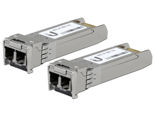 Módulo Transceptor Ubiquiti U Fiber SFP+ modo simple LC, hasta 10 km, 1310 nm. (2 Unidades)
