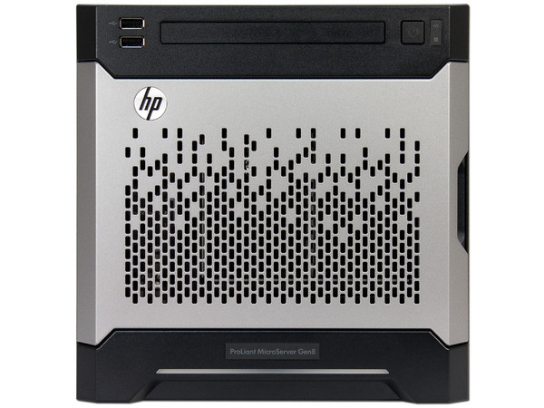 Servidor HP MicroServer G8:
1x CPU Dual-Core Intel Pentium G2020T (2.5 GHz),
2 GB RAM, 4x Bahías LFF NHP SATA HDD cage,
1 x Adaptador Ethernet 332i, 1Gb de 2 puertos,
No incluye Disco Duro.