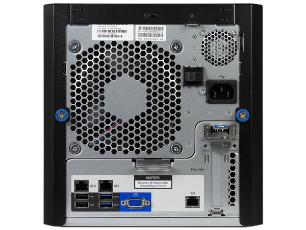 Servidor HP ProLiant MicroServer Gen8:
Procesador Dual-Core Intel Xeon 1220Lv2 (2.3 GHz),
Memoria Ram 4 GB ECC, Disco Duro de 1 TB,
DVD/RW,
Red Gigabit.