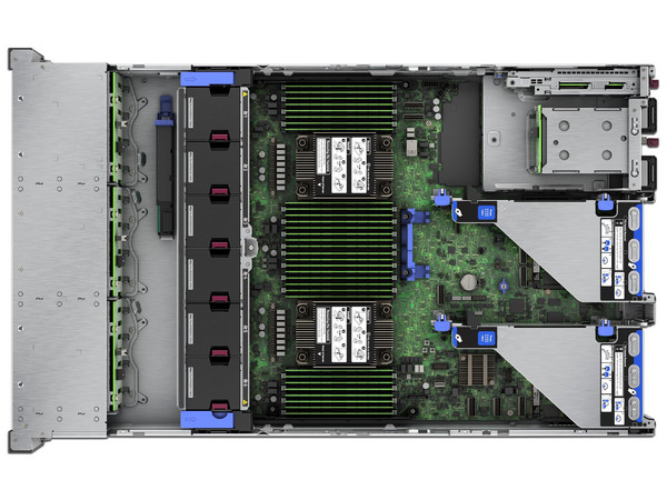 Servidor HPE ProLiant DL380 Gen11: 
Procesador Intel Xeon Gold 5515+ (hasta 4.1 GHz), 
Soporta Memoria DDR5,
SSD de  960GB, 
S.O. No Incluido
