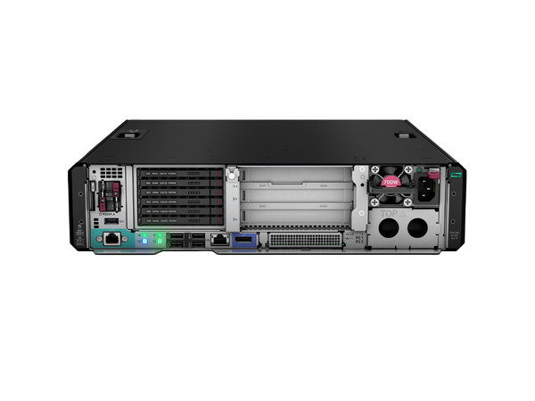 Servidor HPE ProLiant DL145: Procesador AMD EPYC 8124P (3 GHz), Memoria RAM 64 GB DDR5, Soporta 2 Discos Duros, Red Gigabit, No incluye S.O.
