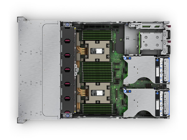 Servidor HPE ProLiant DL385 Gen11: 
Procesador AMD EPYC 9115 (hasta 4.1 GHz), 
Memoria de 64GB DDR5 (2 x 32GB), 
Almacenamiento SSD de 1.92TB (2 x 980GB), 
S.O. No Incluido.