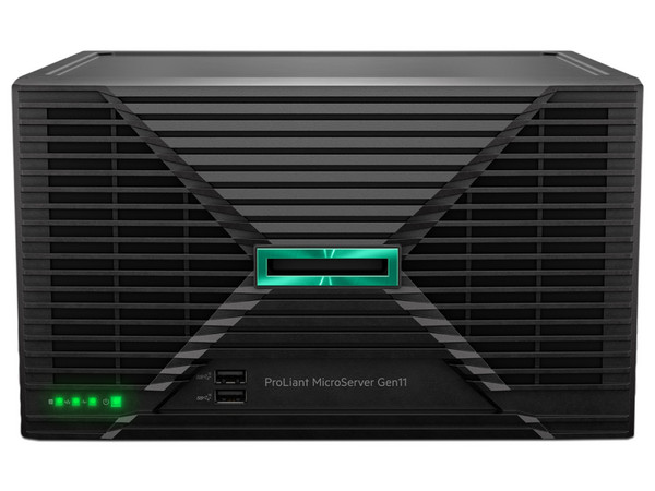 Servidor HPE ProLiant MicroServer Gen11 de 2TB, Procesador Intel Xeon 6325P (hasta 5.2 GHz), Memoria 16GB DDR5, Sin S.O.