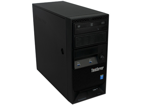 Servidor Lenovo ThinkServer TS140,
Procesador Xeon E3-1226 V3 (hasta 3.7 GHz),
8GB ECC UDIMM, D.D. de 1 TB, DVD-ROM,
No incluye S.O.
