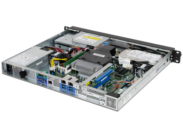 Servidor Lenovo ThinkServer RS160:
Procesador Intel Xeon E3-1220 V6 (Hasta 3.50GHz),
Memoria 8GB DDR4 ECC,
D.D. de 4 TB (2 x 2TB),
Unidad Óptica DVD-RW Slim,
Red Gigabit, 1U Rack,
S.O. No Incluye.