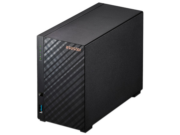 Servidor NAS Asustor AS1202T: 
Procesador Realtek (hasta 1.7 GHz), 
Memoria de 1GB DDR4, 
2 Bahías de Discos Duros (No Incluidos), 
S.O. No Incluido.
