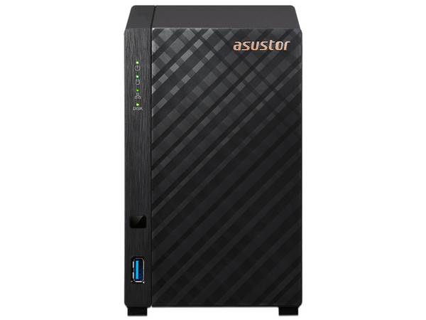 Servidor NAS Asustor AS1202T: 
Procesador Realtek (hasta 1.7 GHz), 
Memoria de 1GB DDR4, 
2 Bahías de Discos Duros (No Incluidos), 
S.O. No Incluido.