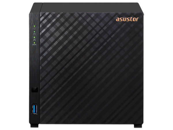 Servidor NAS Asustor AS1204T: 
Procesador Realtek (hasta 1.7 GHz), 
Memoria de 1GB DDR4, 
4 Bahías de Discos Duros (No Incluidos), 
S.O. No Incluido.