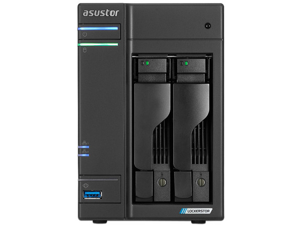 NAS Asustor AS6702T Lockerstor 2 Gen2, CPU Celeron N5105, 4GB, 4 Ranuras M.2, 2 Bahías HDD/SSD.