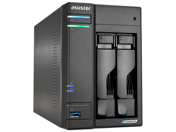 NAS Asustor AS6702T Lockerstor 2 Gen2, CPU Celeron N5105, 4GB, 4 Ranuras M.2, 2 Bahías HDD/SSD.