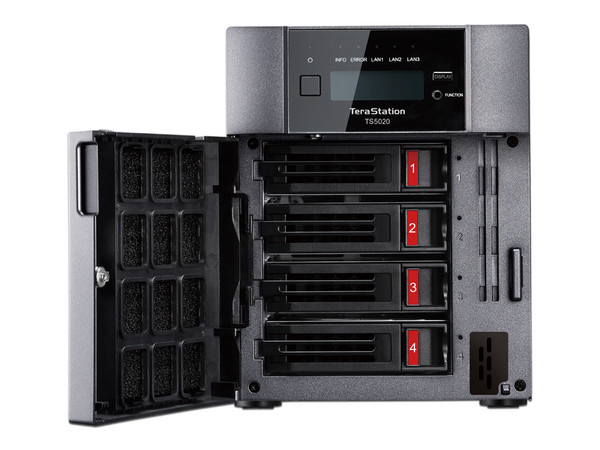 Servidor NAS Buffalo TeraStation 5420DN de 32 TB (4x8TB), Ethernet, USB. Color Negro.