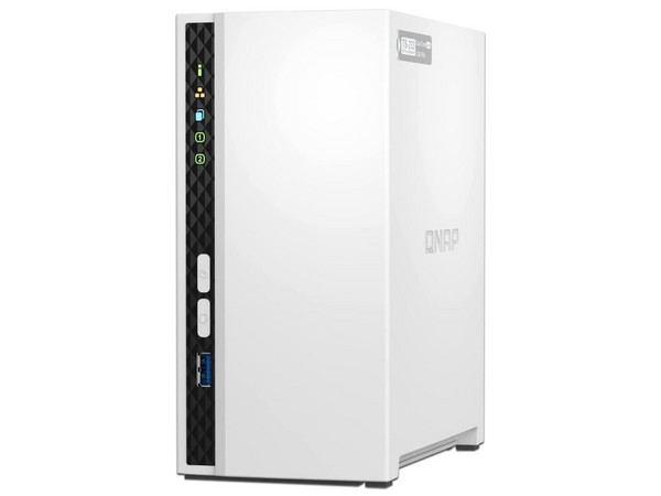 Unidad de Almacenamiento NAS QNAP TS-233, Procesador Quad-Core (hasta 2.0GHz), Memoria RAM de 2GB DDR4, 2 Bahias SATA de 3.5