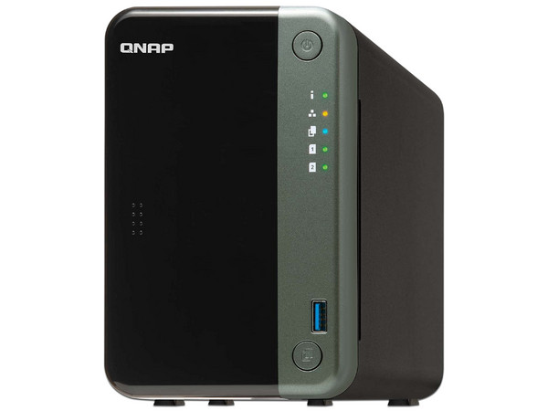 Servidor NAS QNAP TS-253D-4G-US, con 2 bahías para discos duros (no incluidos), 2 Puertos Gigabit, 4GB DDR4.