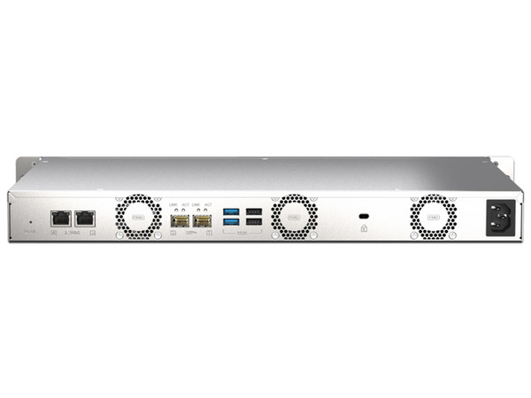 NAS para montaje en rack QNAP TS-435XEU-4G de 4 Bahías, compatible con conectividad de 2,5GbE/10GbE y caché de SSD NVMe M.2