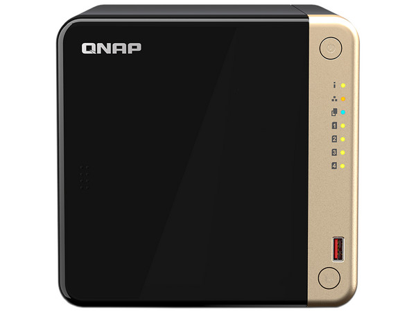 Servidor NAS QNAP TS-464-8G: 
Procesador Intel Celeron N5095 (hasta 2.9 GHz), 
Memoria de 8GB DDR4, 
4 bahías SATA, 
No incluye Discos Duros.