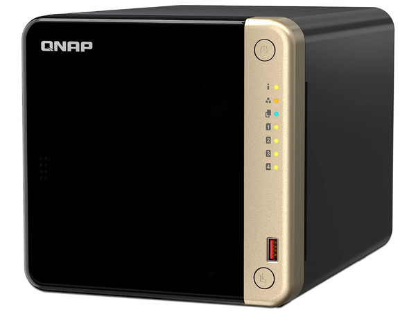 Servidor NAS QNAP TS-464-8G: 
Procesador Intel Celeron N5095 (hasta 2.9 GHz), 
Memoria de 8GB DDR4, 
4 bahías SATA, 
No incluye Discos Duros.