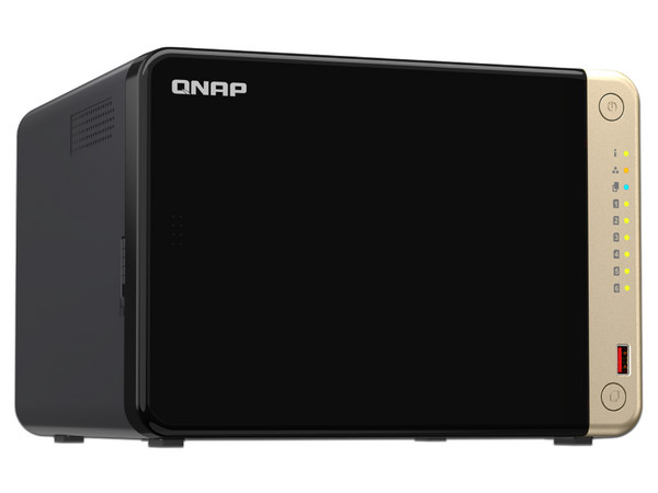Servidor NAS QNAP TS-664-8G-US: 
Procesador Intel Celeron N5095 (hasta 2.9 GHz), 
Memoria de 8GB DDR4, 
6 Bahías SATA (No Incluye Discos Duros).