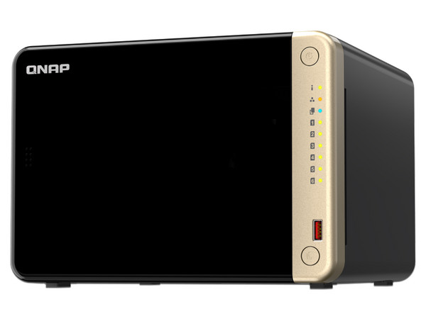 Servidor NAS QNAP TS-664-8G-US: 
Procesador Intel Celeron N5095 (hasta 2.9 GHz), 
Memoria de 8GB DDR4, 
6 Bahías SATA (No Incluye Discos Duros).