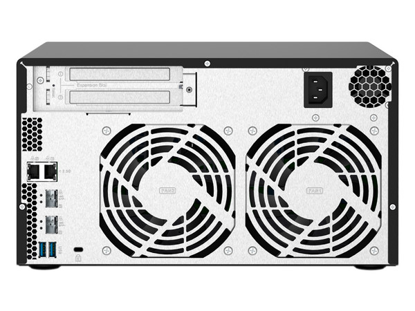 Servidor NAS QNAP TS-832PX-4G: Procesador AnnapurnaLabs Alpine AL324 ARM (hasta 1.7 GHz), Memoria de 4GB DDR4, 8 Bahías SATA, (No incluye discos duros).