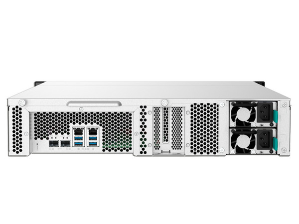 Almacenamiento NAS QNAP TS-832PXU-RP-4G: 
Procesador AnnapurnaLabs Alpine AL324 (hasta 1.7 GHz), 
Hasta 8 bahías SATA, 
Ethernet, USB, 
No incluye Discos Duros.