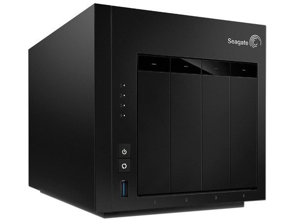 NAS Seagate NAS 4-Bay con 4 Bahías para Discos de 3.5”, 2 Puertos Gigabit, 512 MB DDR3.