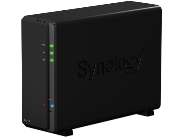 NAS SYNOLOGY DS116 con Bahía para Disco de 3.5”, 1 Puerto Gigabit, 1 GB DDR3, hasta 10 TB (no Incluye discos duros).