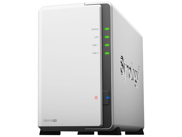 NAS SYNOLOGY DS216SE con 2 Bahías para Discos de 3.5”, 1 Puerto Gigabit, 256 MB DDR3, hasta 16TB (no Incluye discos duros).