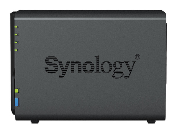 Servidor NAS Synology DS223: 
Procesador Realtek RTD1619B (Hasta 1.7 Ghz), 
Memoria de 2GB, 
hasta 2 Bahías SATA, 
No Incluye Discos Duros.