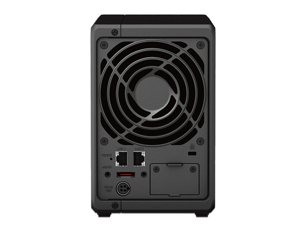 Servidor NAS Synology DS723+: 
Procesador AMD Ryzen R1600 (Hasta 3.1 GHz), 
Memoria de 2GB DDR4, 
Hasta 2 Bahías SATA, 
No Incluye Discos Duros.
