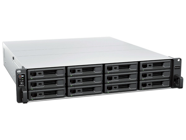 Servidor NAS Synology RS2423RP+II: Procesador AMD Ryzen V1780B (hasta 3.3 GHz), Memoria de 8GB DDR4, 12 Bahías, hasta 288TB, 2 Puertos 1GbE, 1 Puerto 10GbE, USB 3.2, Hot-Swap, Fuente Redundante.