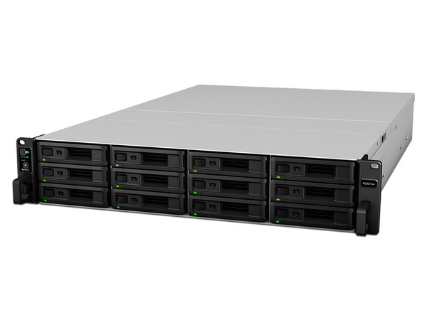 Servidor NAS RackStation Synology RS3621XS+, de 12 Bahías, Intel Xeon D-1541, 8GB DDR4, USB 3.0, color negro.