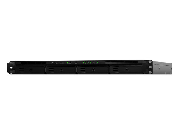 Almacenamiento NAS Synology RS822RP+ de 4 Bahías, hasta 72TB, Memoria RAM de 2GB, 1UR, Fuente de alimentación redundante.