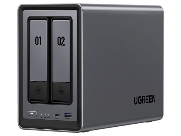 Servidor NAS UGREEN DXP2800:
Procesador Intel N100 (hasta 3.4 GHz), 
Memoria de 8GB DDR5,
2 Bahías SATA, 
S.O. No Incluido.