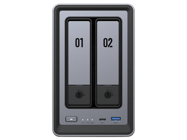 Servidor NAS UGREEN DXP2800:
Procesador Intel N100 (hasta 3.4 GHz), 
Memoria de 8GB DDR5,
2 Bahías SATA, 
S.O. No Incluido.