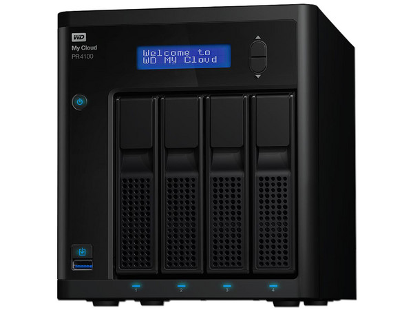 Almacenamiento en la nube Western Digital My Cloud PR4100, 40 TB, Ethernet, USB 3.0. Color negro.