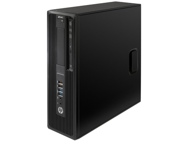 WorkStation HP Z240SFF:
Procesador Intel Xeon E3-1225 v6 (hasta 3.3 GHz),
Memoria de 4 GB DDR4, D.D. de 1 TB,
Video NVIDIA Quadro P400,
Windows 10 Profesional (64 bits).