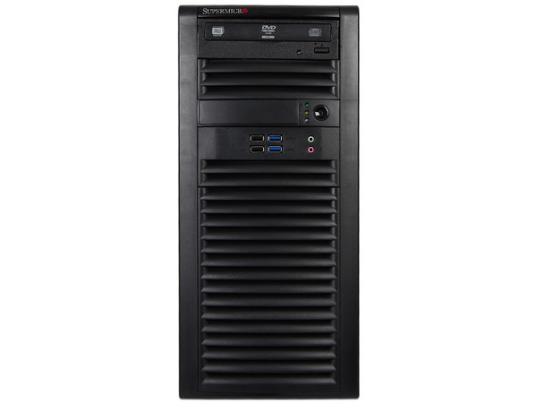 Workstation Super Micro 5039A-iL:
Procesador Intel Xeon E3-1220 v5 (hasta 3.5 GHz),
Memoria RAM 8 GB DDR4, 
Disco Duro 1TB,
DVD±RW,
Red Gigabit,
S.O. No Incluye.
