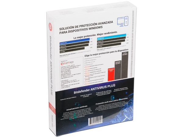 Bitdefender Antivirus Plus 2018, 1 Dispositivo, 1 Año.