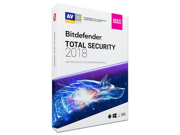 Bitdefender Total Security Multi-Device 2018, 1 año (5 usuarios)
